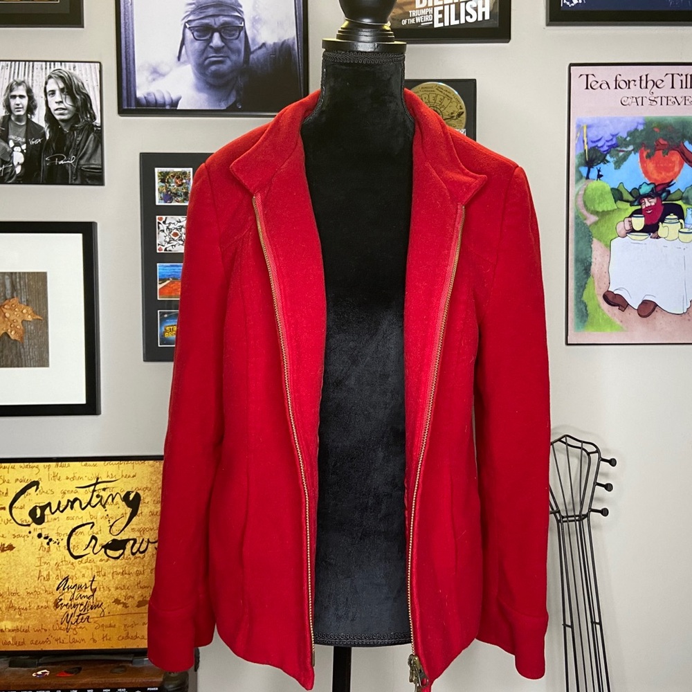 Red Arvida coat - Picture 4 of 6